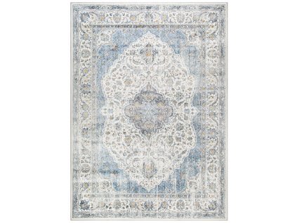 Kusový koberec Agnella Soft Skjern šedý modrý