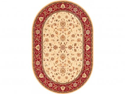 Oválný koberec vlněný Dywilan Omega Aries Světlý Rubín