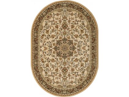 Oválný vlněný koberec Dywilan Polonia Kordoba Sepia2