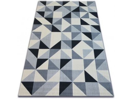 Moderní kusový koberec SCANDI 18214/652 Trojúhelníky šedý