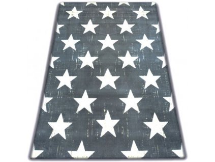Moderní kusový koberec SCANDI 18209/071 Hvězdy šedý