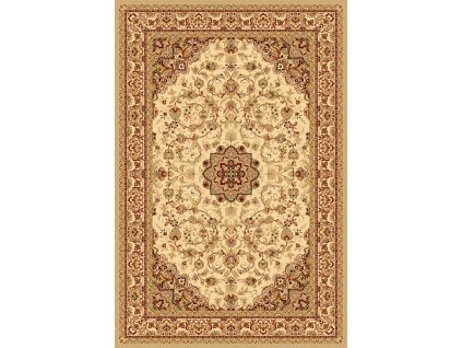 Klasický vlněný koberec Agnella Isfahan Damo Krémový