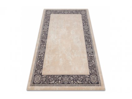 Klasický vlněný koberec Agnella Isfahan Derin Alabaster béžový