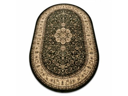 Oválný koberec ROYAL ADR 521 Klasický zelený