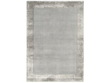 Moderní kusový koberec Ascot Silver Jednobarevný šedý