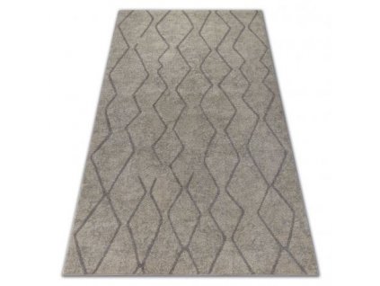 Kusový koberec SOFT 8050 krémový / světle šedý