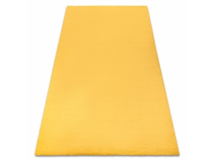 Kusový koberec shaggy BUNNY žlutý zlatý