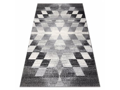 Moderní kusový koberec KAKE 25812677 šedý / černý