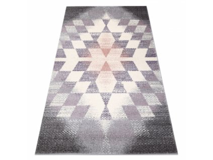 Moderní kusový koberec KAKE 25812757 šedý / fialový / růžový