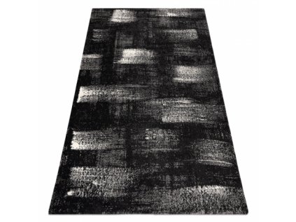 Kusový koberec GNAB 60619733 Abstraktní černý / šedý
