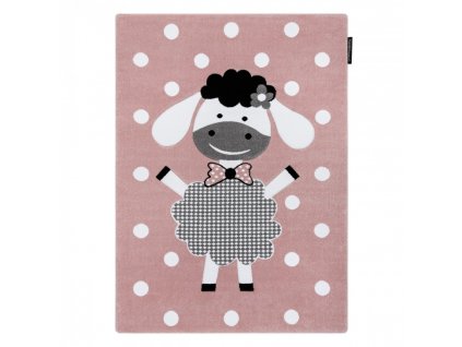 Dětský kusový koberec PETIT Ovečka růžový