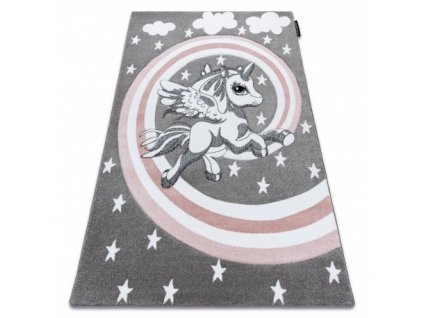 Dětský kusový koberec PETIT Poník šedý