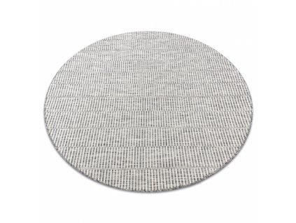 Kulatý koberec SISAL LOFT 21198 slonová kost / stříbrný / béžový