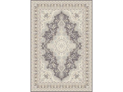 Klasický vlněný koberec Agnella Isfahan Almas Antracit šedý