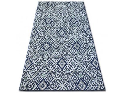 Kusový koberec Sisal COLOR 19247/699 modrý