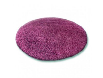Kulatý koberec SHAGGY 5cm fialový