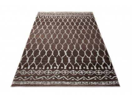 Kusový koberec SARI H071B hnědý