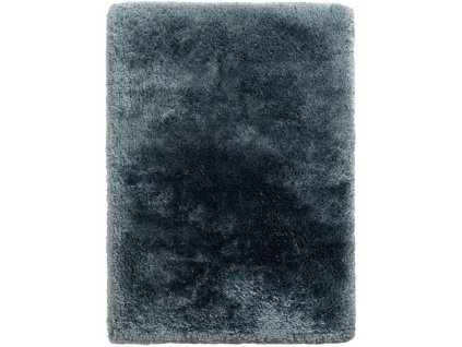 Kusový koberec jednobarevný Shaggy Plush Petrol modrý