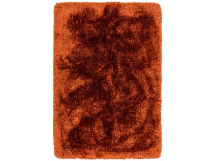 Kusový koberec jednobarevný Shaggy Plush Rust rezavý / hnědý