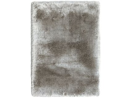 Kusový koberec jednobarevný Shaggy Plush Sand světle šedý