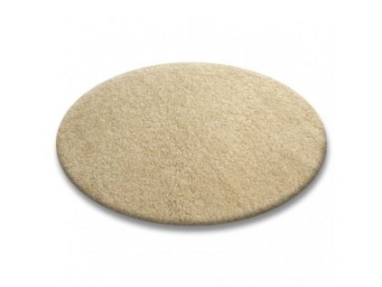 Kulatý koberec SHAGGY 5cm garlic béžový