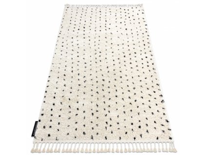 Moderní kusový koberec BERBER SYLA B752 Tečkovaný krémový