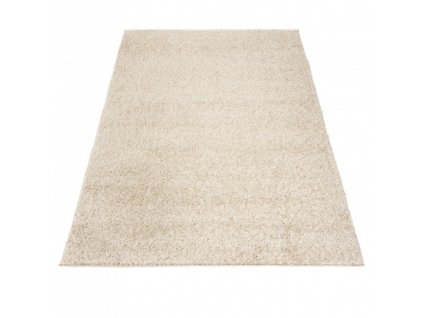 Kusový shaggy koberec jednobarevný SOHO P113A krémový
