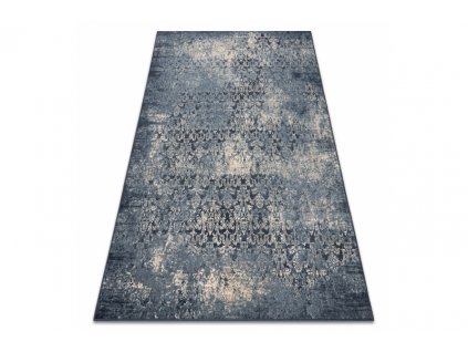 Vlněný kusový koberec NAIN 7010 50911 modrý béžový