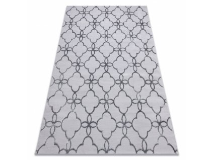 Moderní kusový koberec MEFE 8504 tmavě šedý