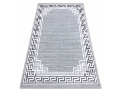 Moderní kusový koberec MEFE 9096 Řecký vzor šedý