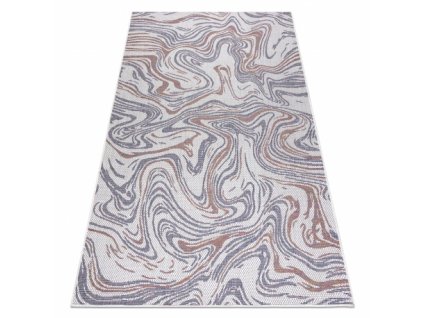 Kusový koberec Sisalový SION 2836 ecru / modrý / růžový