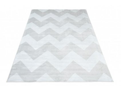 Moderní kusový koberec Isphahan 84271/299 CikCak stříbrný