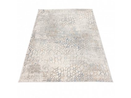 Moderní kusový koberec PORTLAND G513B bílý modrý
