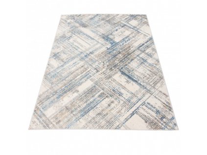 Moderní kusový koberec PORTLAND G505B bílý modrý