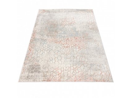 Moderní kusový koberec PORTLAND G513C bílý červený
