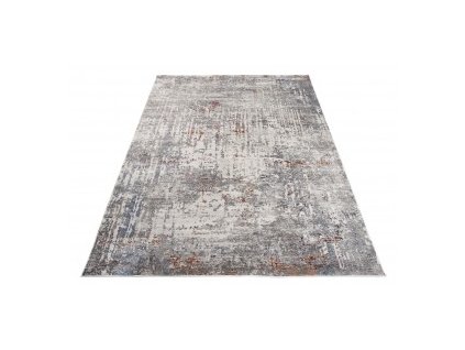 Moderní kusový koberec FEYRUZ S743A Abstraktní šedý