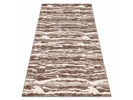 Moderní kusový koberec MEFE 8761 tmavě béžový