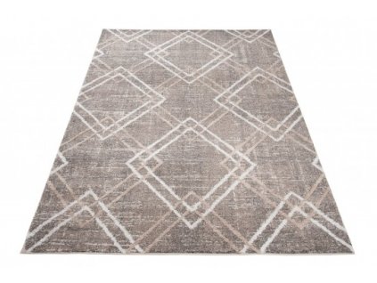 Moderní kusový koberec TROYA V454A šedý béžový