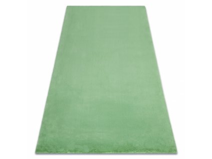 Kusový koberec shaggy BUNNY IMITACE KRÁLIČÍ SRSTI zelený