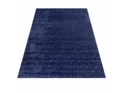 Kusový shaggy koberec jednobarevný SOHO P113A NAVY modrý