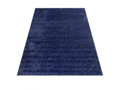 Kusový shaggy koberec jednobarevný SOHO P113A NAVY modrý