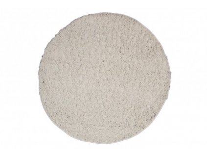 Kulatý shaggy koberec jednobarevný SOHO P113A Bílý