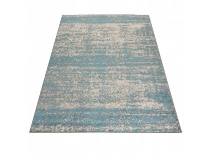Moderní kusový koberec SPRING H171A Tyrkysový modrý béžový