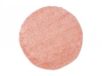 Kulatý shaggy koberec jednobarevný SOHO P113A Růžový