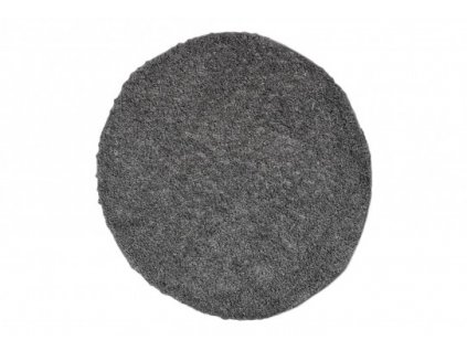 Kulatý shaggy koberec jednobarevný SOHO P113A Šedý 2