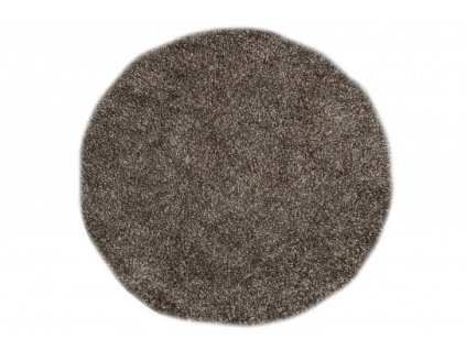 Kulatý shaggy koberec jednobarevný SOHO P113A Tmavě šedý