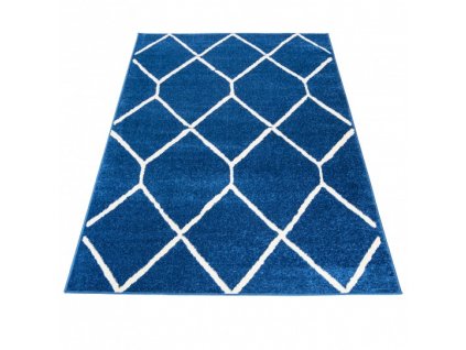 Moderní kusový koberec SPRING H180A NAVY modrý