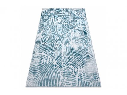 Kusový koberec MEFE 8725 modrý krémový