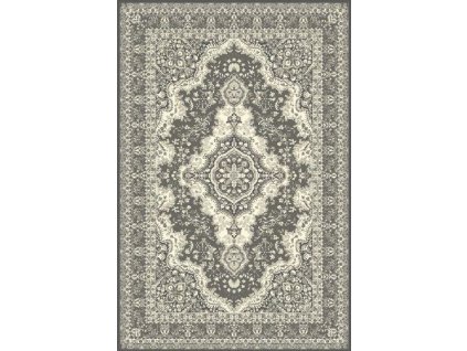 Kusový koberec vlněný Agnella Isfahan Almas Popelavý Šedý