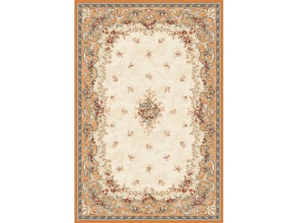Kusový koberec vlněný Agnella Isfahan Dafne Světle Béžový